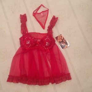 SEXY 2 PIECE BABYDOLL LINGERIE SET